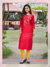 Harini Vol 1 By Hru Viscose Designer Kurtis Wholesale Market In Surat